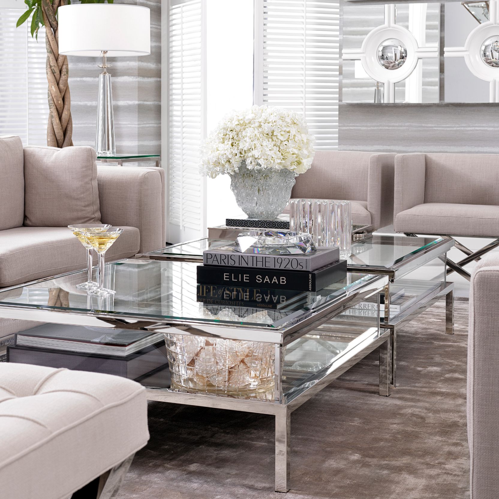 Harvey Coffee Table Stainless Steel 100 cm Harvey Coffee Table Stainless Steel 100 cm