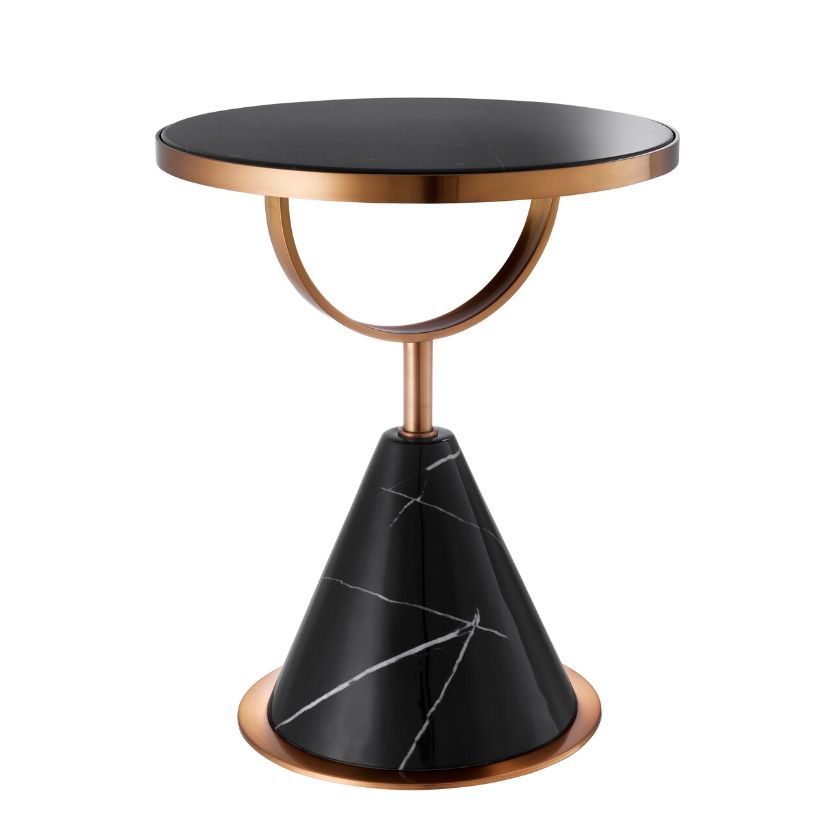 Park Lane Side Table Faux Marble 49.5 cm