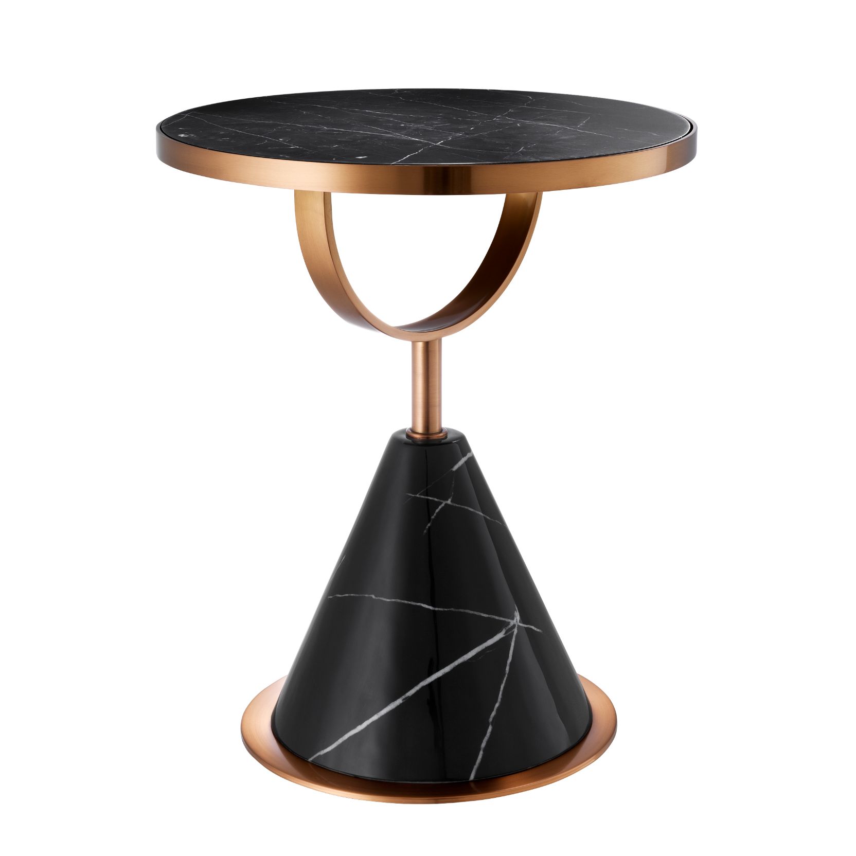 Park Lane Side Table Faux Marble 49.5 cm