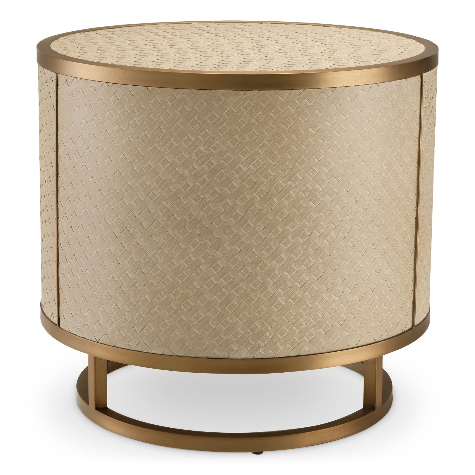 Napa Valley Side Table Woven Oak Veneer 55 cm Napa Valley Side Table Woven Oak Veneer 55 cm