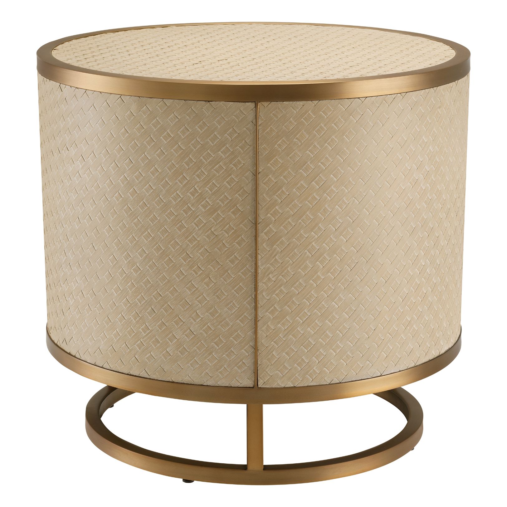 Napa Valley Side Table Woven Oak Veneer 55 cm Napa Valley Side Table Woven Oak Veneer 55 cm