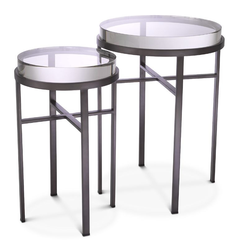 Hoxton Side Table Set of 2 Bronze 40 cm Hoxton Side Table Set of 2 Bronze 40 cm