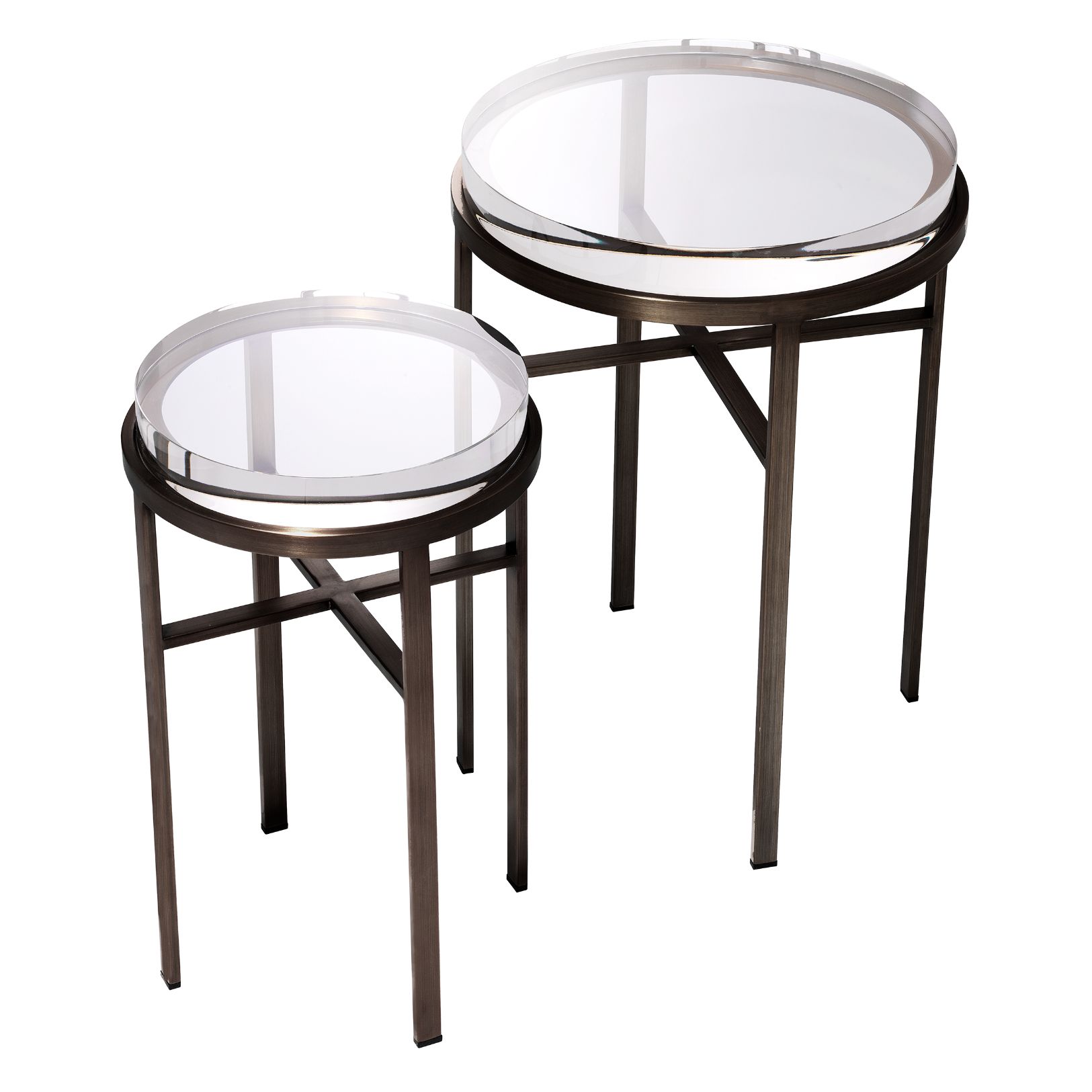 Hoxton Side Table Set of 2 Bronze 40 cm Hoxton Side Table Set of 2 Bronze 40 cm