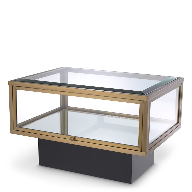 Ryan Side Table Brass/Glass 70 cm Ryan Side Table Brass/Glass 70 cm