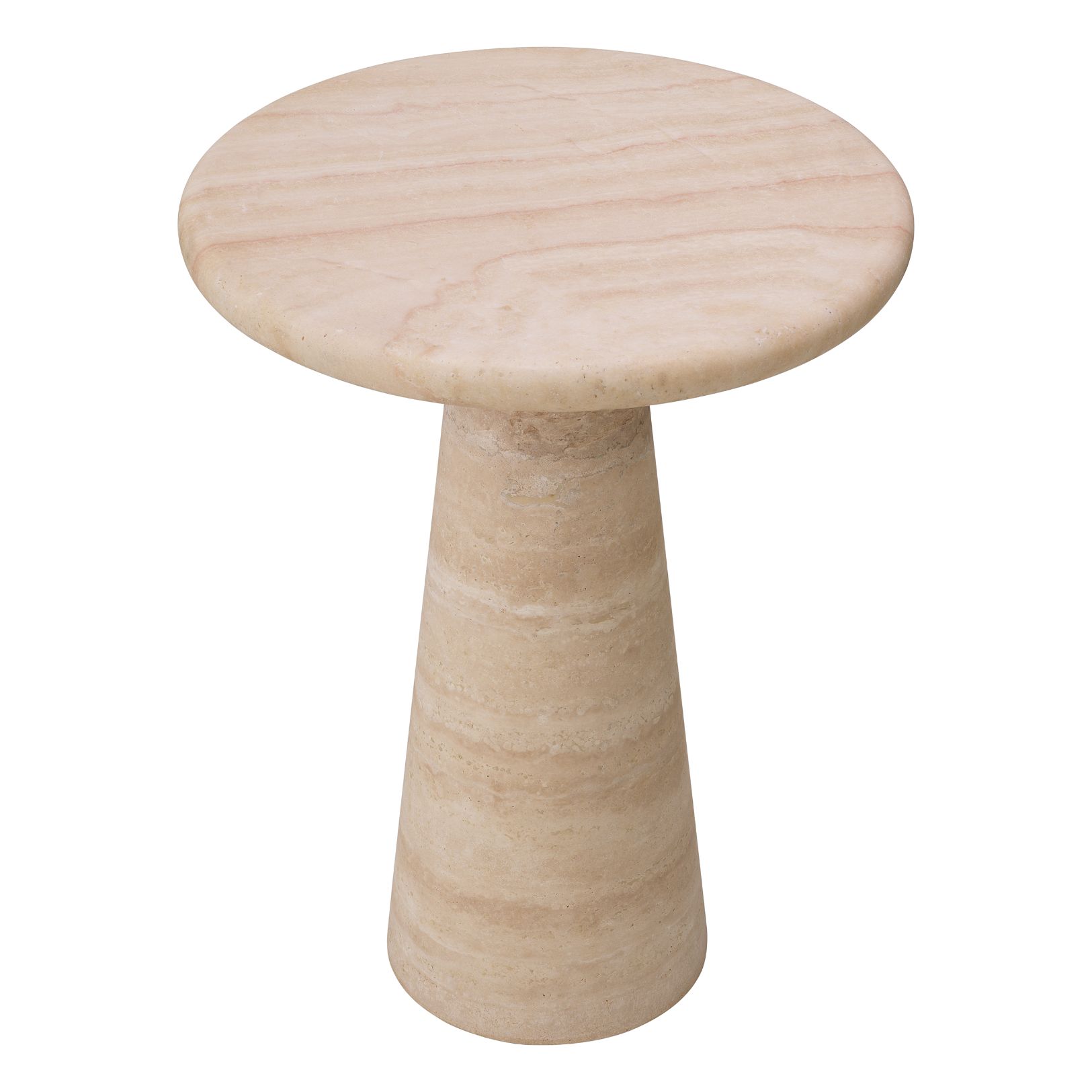 Adriana L Side Table Travertine 45 cm Adriana L Side Table Travertine 45 cm