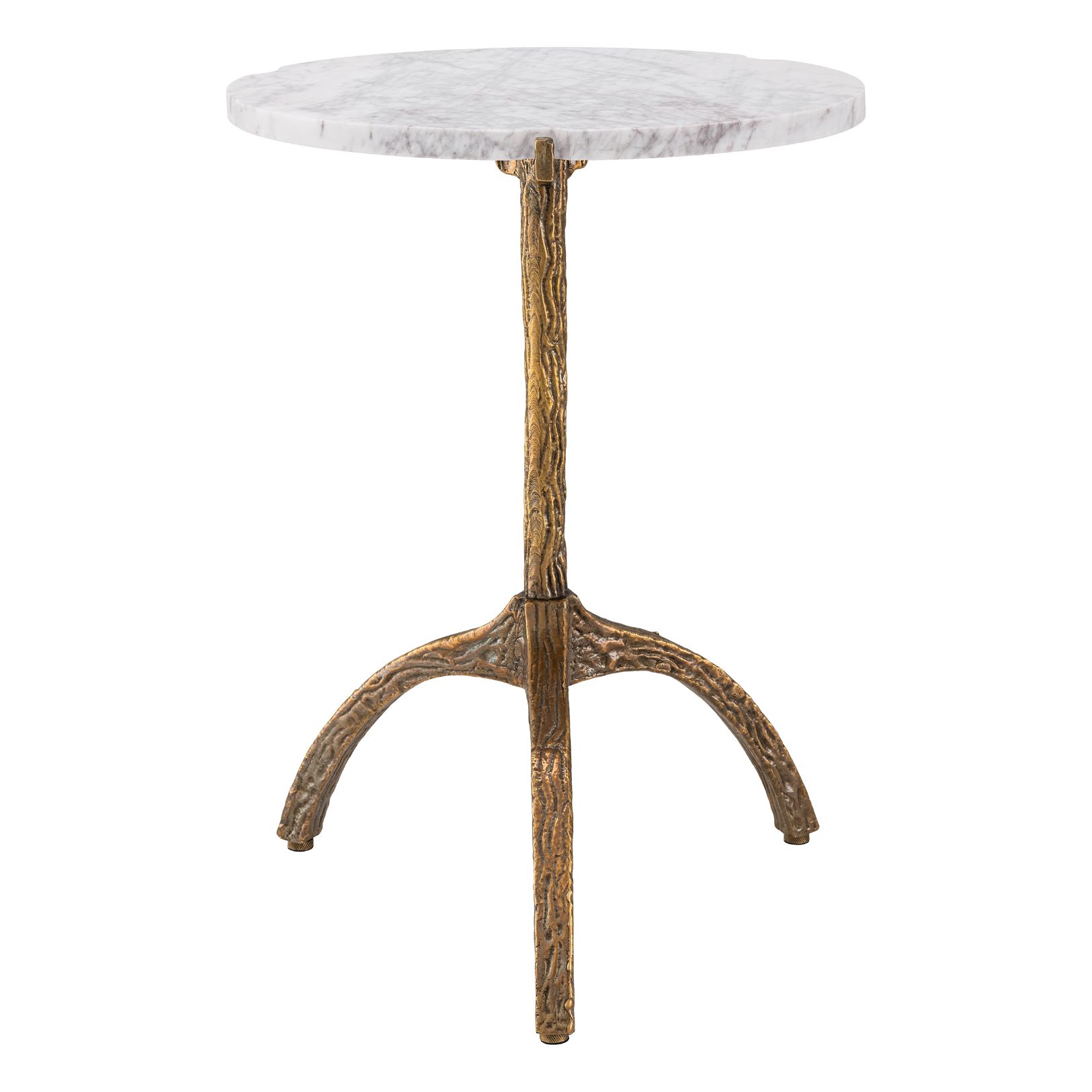 Cortina Oval Side Table Vintage Brass/Marble 45.5 cm Cortina Oval Side Table Vintage Brass/Marble 45.5 cm