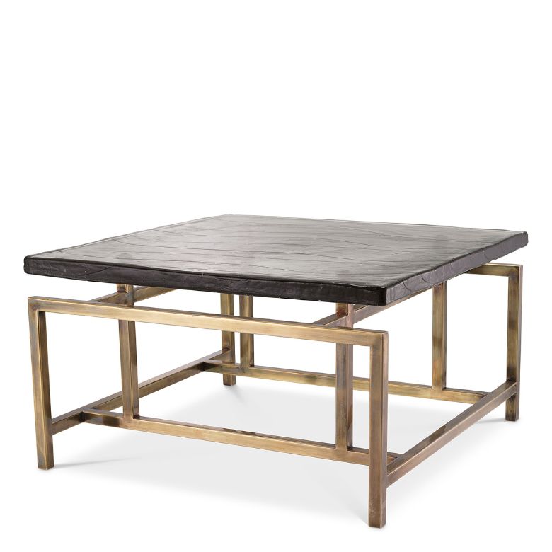 Schlumberg Coffee Table Brass/Glass 60.5 cm Schlumberg Coffee Table Brass/Glass 60.5 cm