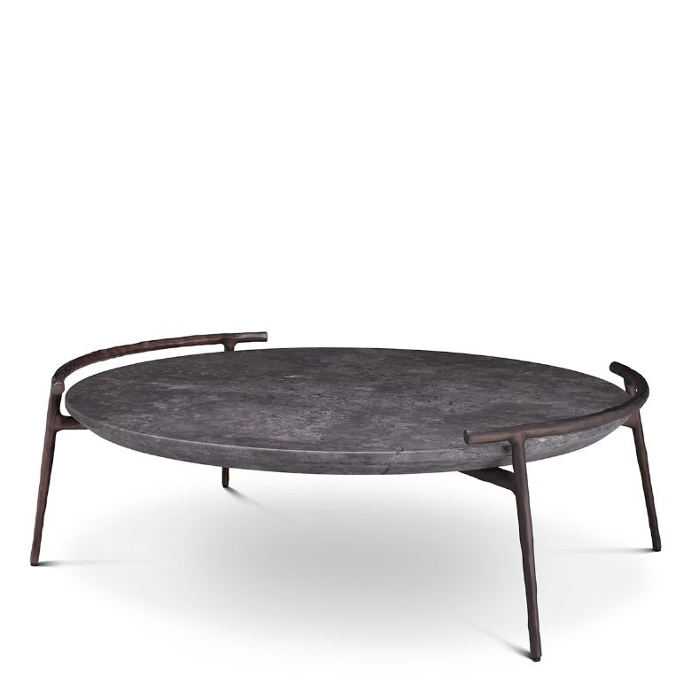 Arca Soffbord Marmor/Brons 106 cm