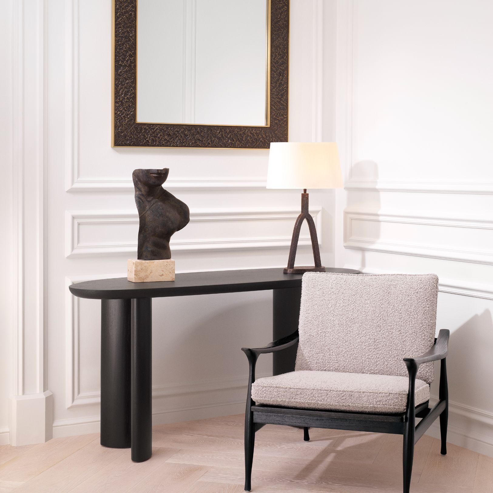 Lindner Console Table Black 156.5 cm Lindner Console Table Black 156.5 cm