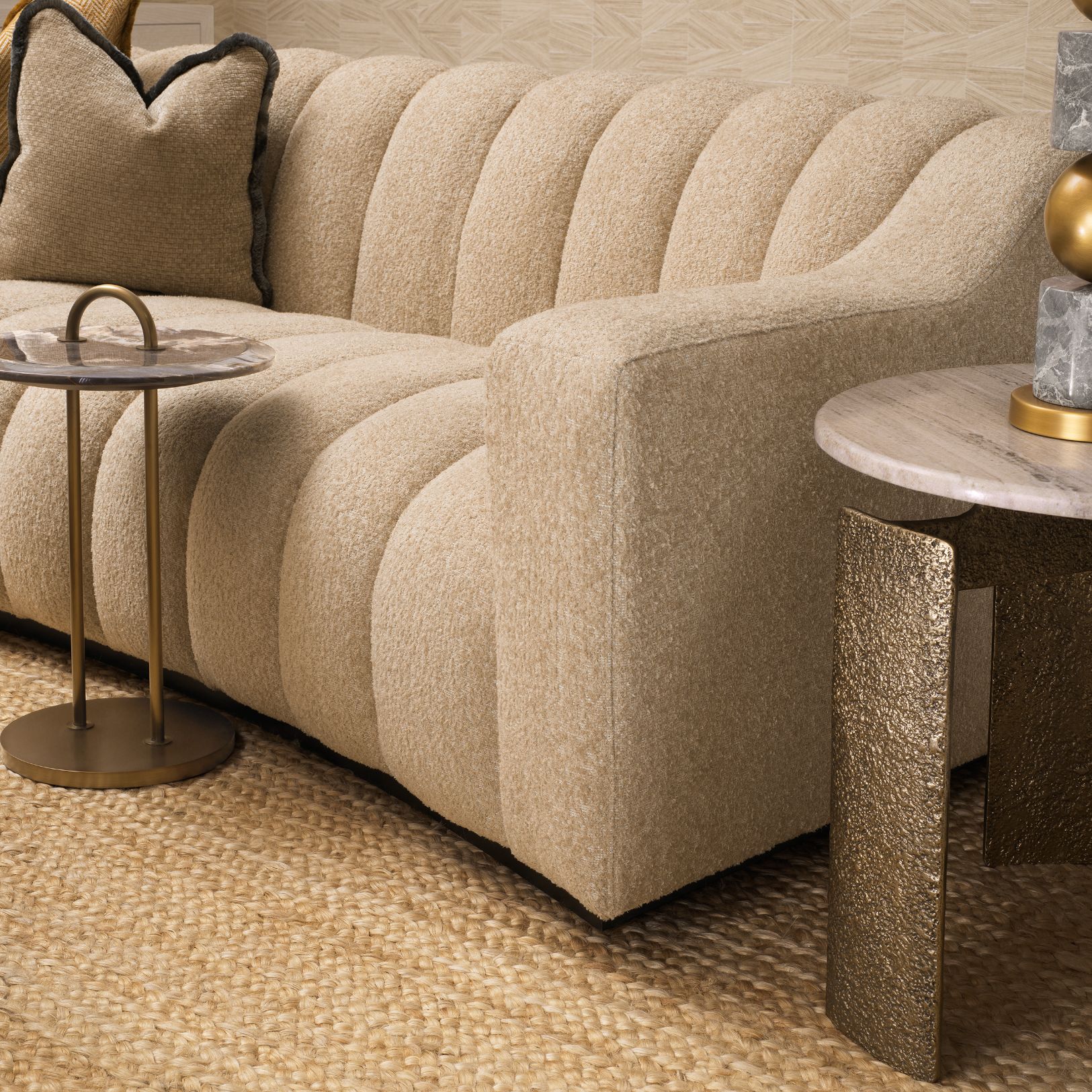 Zappa Side Table Marble/Brass 38.5 cm Zappa Side Table Marble/Brass 38.5 cm