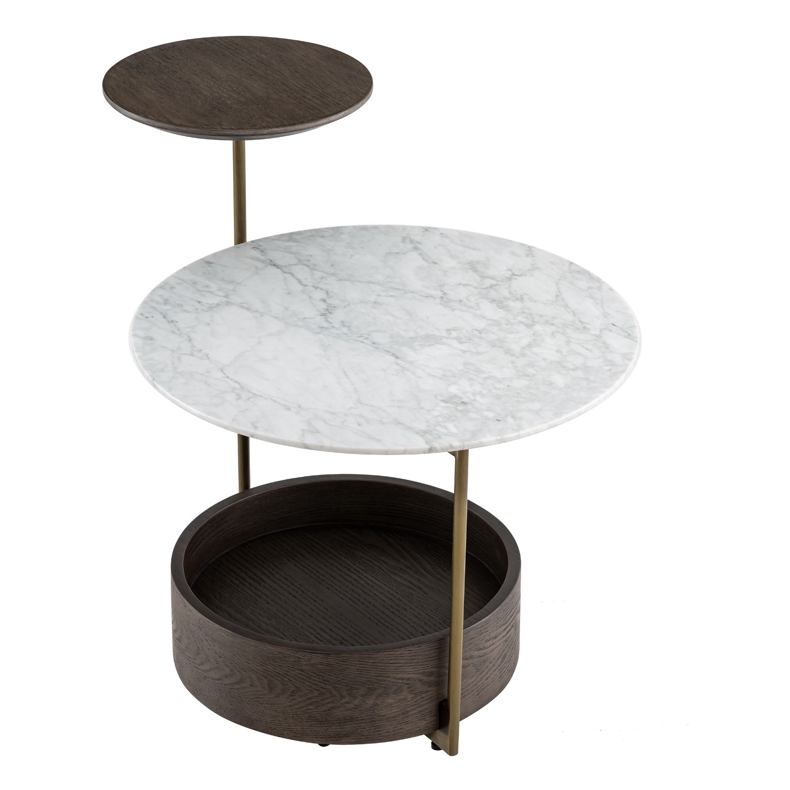 Faye Side Table Marble/Brass 59.5 cm Faye Side Table Marble/Brass 59.5 cm
