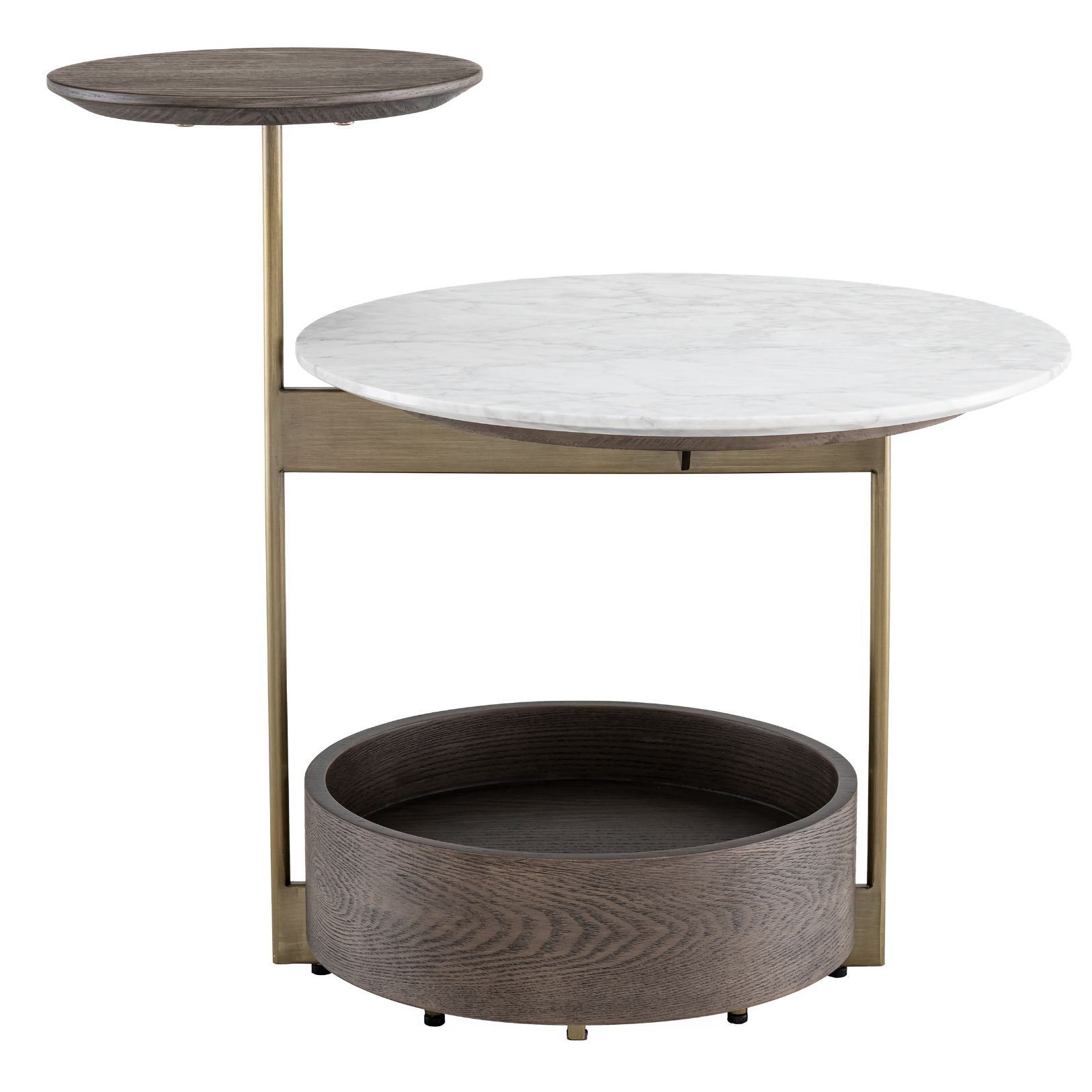 Faye Side Table Marble/Brass 59.5 cm Faye Side Table Marble/Brass 59.5 cm