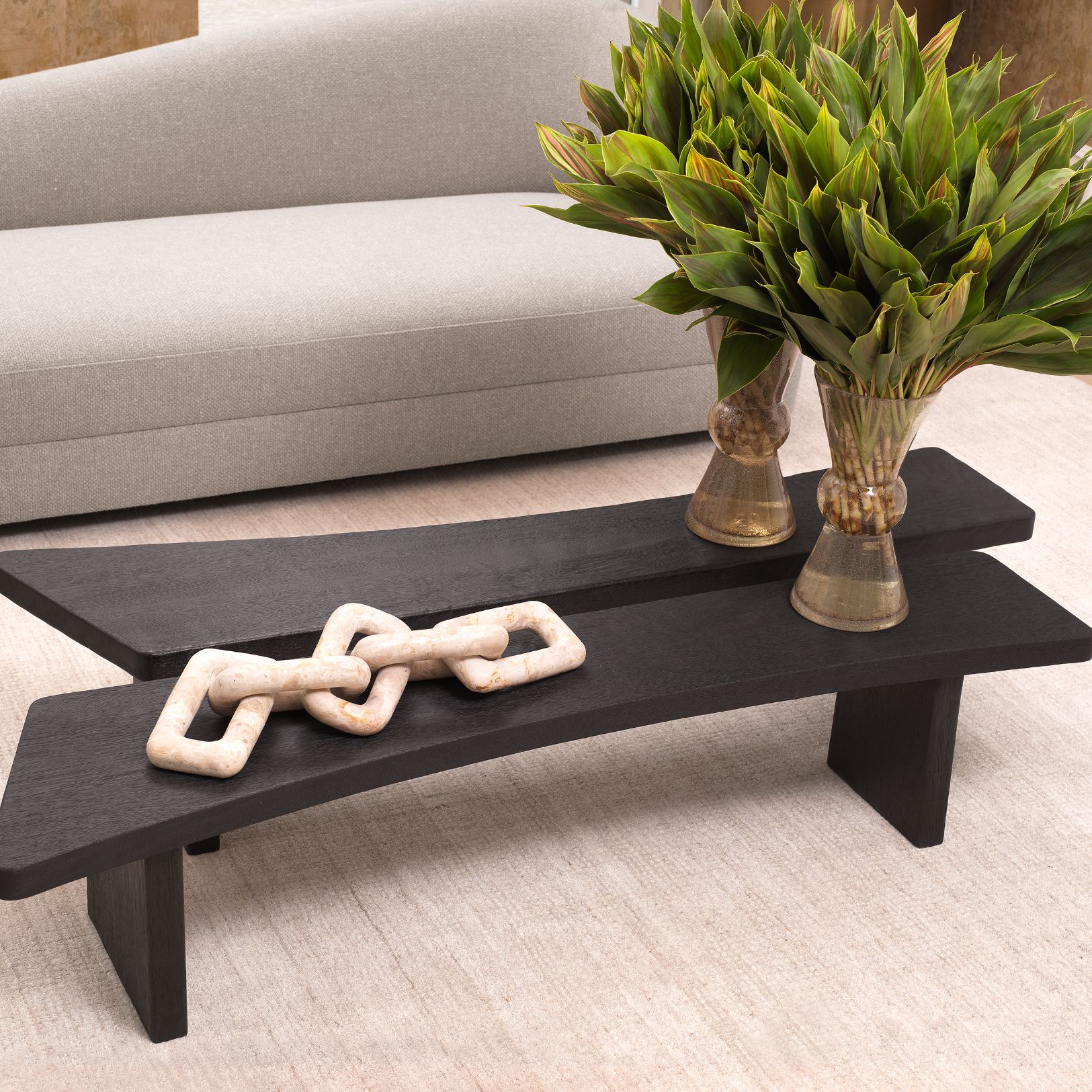 Hoffman Left Coffee Table Meranti 165.5 cm Hoffman Left Coffee Table Meranti 165.5 cm