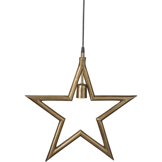 Metal Star Raw Brass  45cm