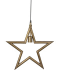 Metal Star Raw Brass  60cm