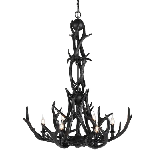 Antler takkrona svart 92cm-Gratis Hemleverans