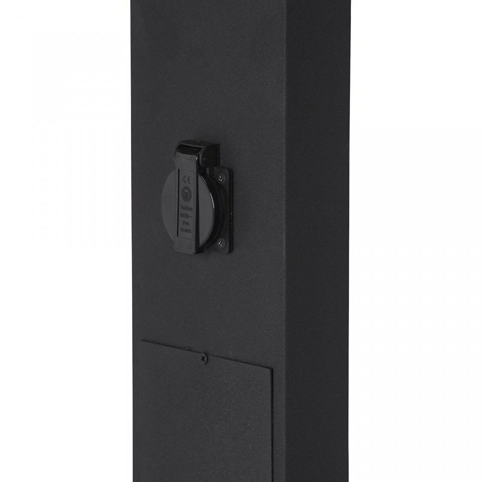 Luton stolpbelysning 230 V IP45 svart 100 cm PR Home Luton stolpbelysning 230 V IP45 svart 100 cm