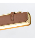Valise LED linjär taklampa vintage mässing/cognac läder 80 cm Alora Valise LED linjär taklampa vintage mässing/cognac läder 80 cm
