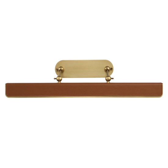 Valise LED tavelbelysning  vintage mässing/cognac läder 80 cm Valise LED tavelbelysning  vintage mässing/cognac läder 80 cm