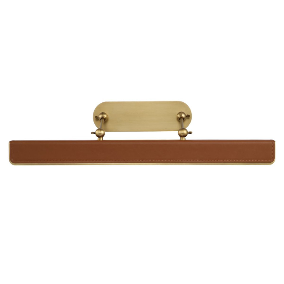 Valise LED tavelbelsning vintage mässing/cognac läder 80 cm Alora Valise LED tavelbelsning vintage mässing/cognac läder 80 cm