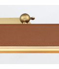 Valise LED tavelbelsning vintage mässing/cognac läder 80 cm Alora Valise LED tavelbelsning vintage mässing/cognac läder 80 cm