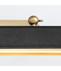 Valise LED tavelbelysning vintage svart läder/mässing 80 cm Alora Valise LED tavelbelysning vintage svart läder/mässing 80 cm