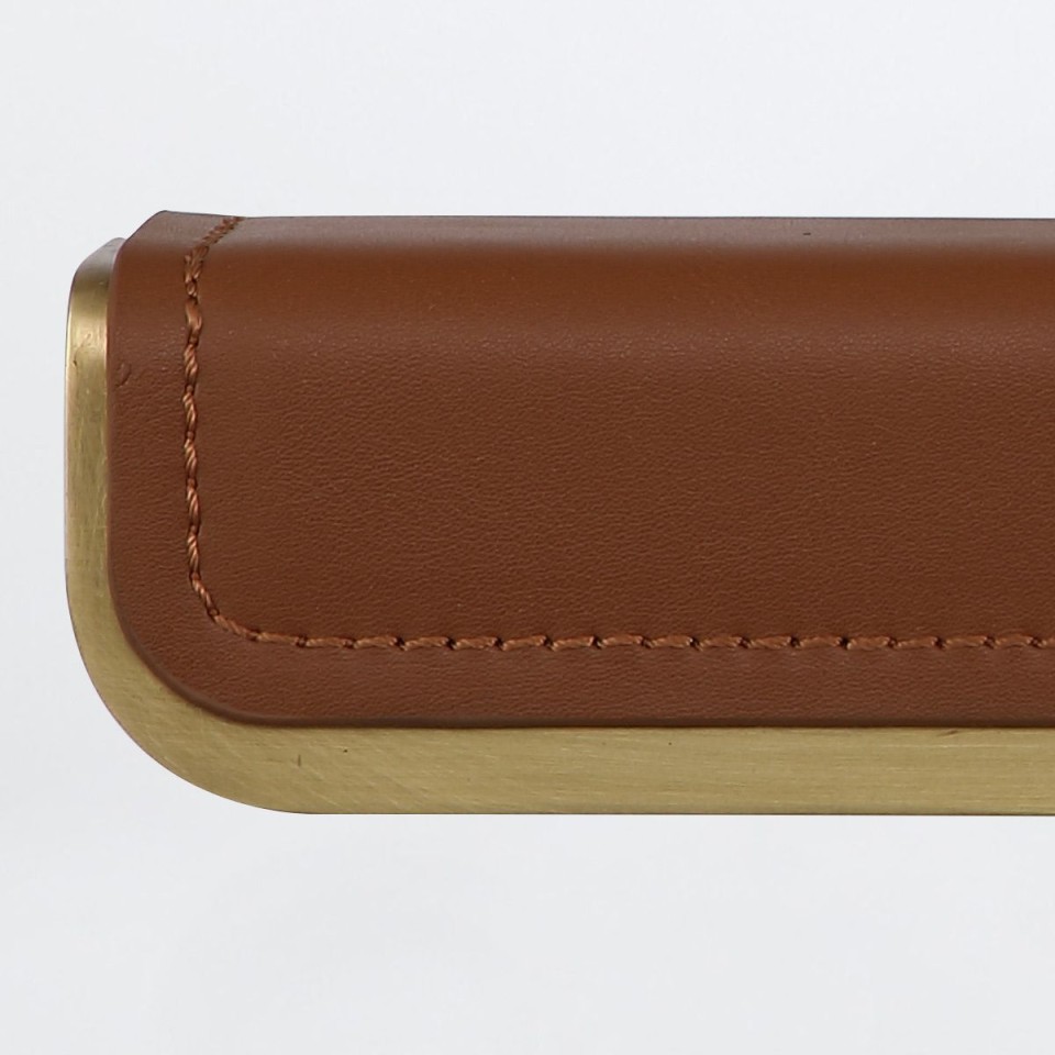 Valise Small LED tavelbelysning vintage mässing/cognac-läder 30,5 cm