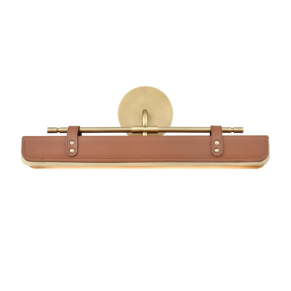 Valise LED vägglampa vintage mässing/cognac läder 50.2 cm Alora Valise LED vägglampa vintage mässing/cognac läder 50.2 cm