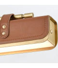 Valise LED vägglampa vintage mässing/cognac läder 50.2 cm Alora Valise LED vägglampa vintage mässing/cognac läder 50.2 cm