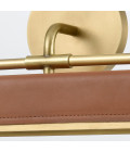 Valise LED vägglampa vintage mässing/cognac läder 50.2 cm Alora Valise LED vägglampa vintage mässing/cognac läder 50.2 cm