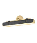 Valise LED vägglampa vintage mässing/ svart läder 50.2 cm Alora Valise LED vägglampa vintage mässing/ svart läder 50.2 cm