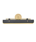 Valise LED vägglampa vintage mässing/ svart läder 50.2 cm Alora Valise LED vägglampa vintage mässing/ svart läder 50.2 cm