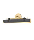 Valise LED vägglampa vintage mässing/ svart läder 50.2 cm Alora Valise LED vägglampa vintage mässing/ svart läder 50.2 cm