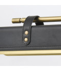 Valise LED vägglampa vintage mässing/ svart läder 50.2 cm Alora Valise LED vägglampa vintage mässing/ svart läder 50.2 cm