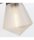 Willard 1-ljus vägglampa urban brons/klar 29,5 cm