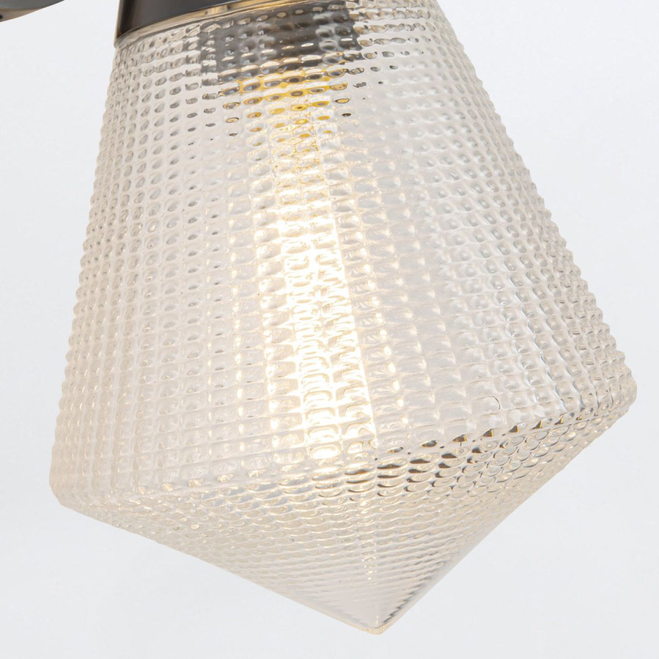 Willard 1-ljus vägglampa urban brons/klar 29,5 cm