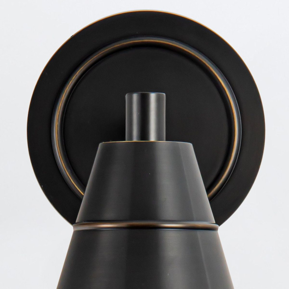 Willard 1-ljus vägglampa urban brons/klar 29,5 cm