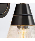 Willard 1-ljus vägglampa urban brons/klar 29,5 cm