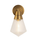 Willard 1-ljus vägglampa vintage mässing/klar 29,5 cm Alora Willard 1-ljus vägglampa vintage mässing/klar 29,5 cm