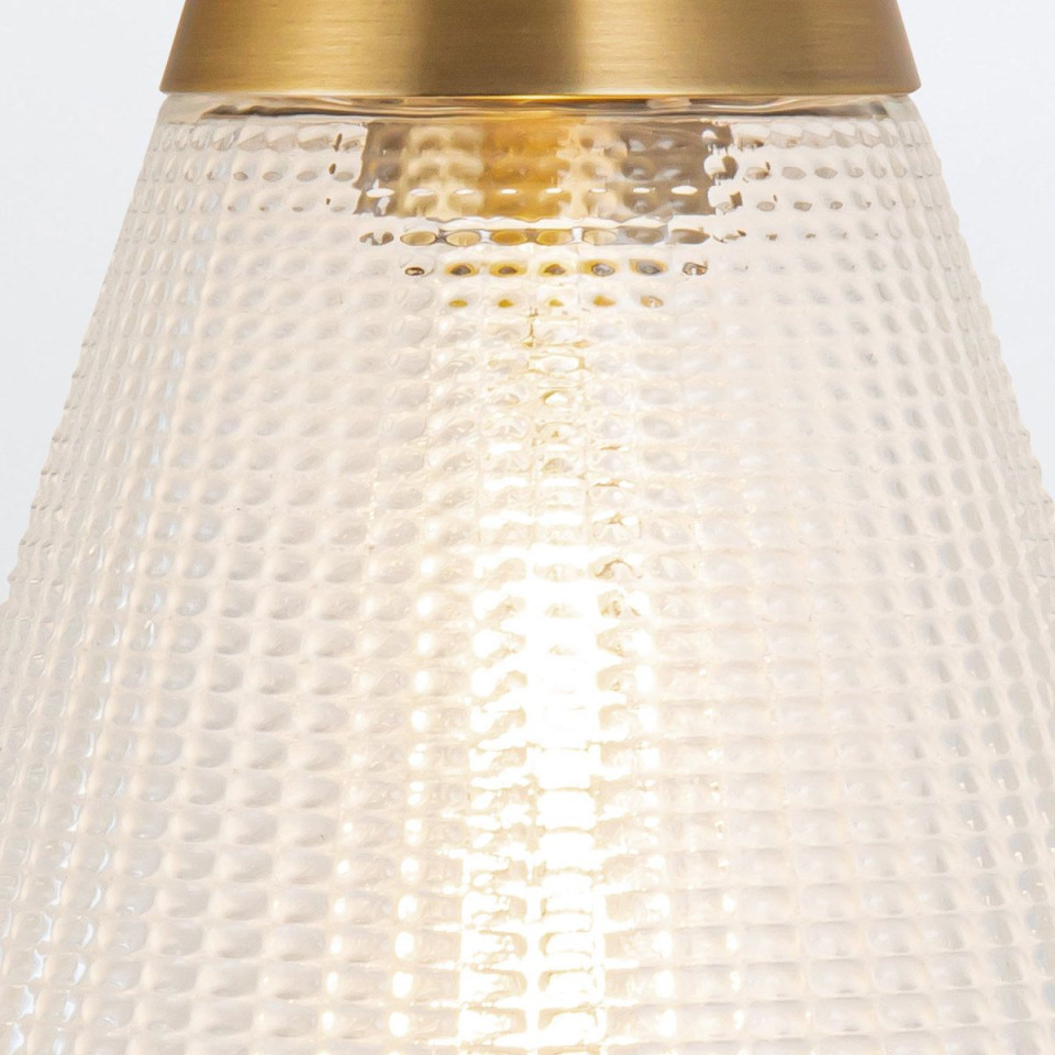Willard 1-ljus vägglampa vintage mässing/klar 29,5 cm Alora Willard 1-ljus vägglampa vintage mässing/klar 29,5 cm