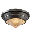 Willard 1-ljus liten infälld taklampa urban brons/klar 25,9 cm