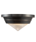 Willard 1-ljus liten infälld taklampa urban brons/klar 25,9 cm