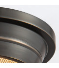 Willard 1-ljus liten infälld taklampa urban brons/klar 25,9 cm