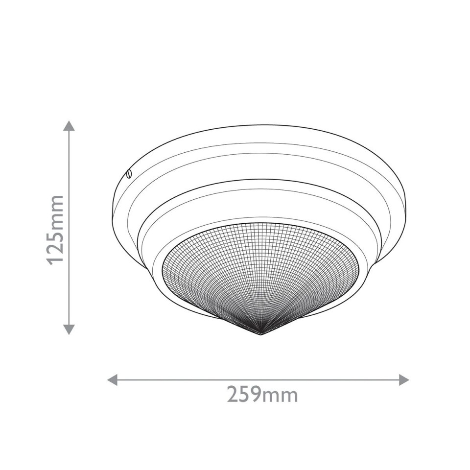 Willard 1-ljus liten infälld taklampa urban brons/klar 25,9 cm