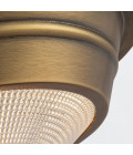 Willard 1-ljus liten infälld taklampa vintage mässing/klar 25,9 cm