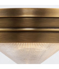 Willard 1-ljus liten infälld taklampa vintage mässing/klar 25,9 cm