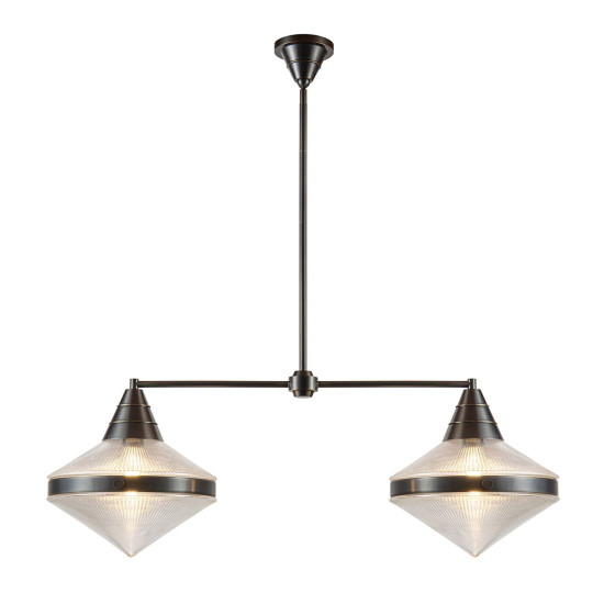 Willard 2-ljus linjär taklampa urban brons/klar 103.1 cm Willard 2-ljus linjär taklampa urban brons/klar 103.1 cm