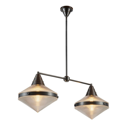 Willard 2-ljus linjär taklampa urban brons/klar 103.1 cm Willard 2-ljus linjär taklampa urban brons/klar 103.1 cm