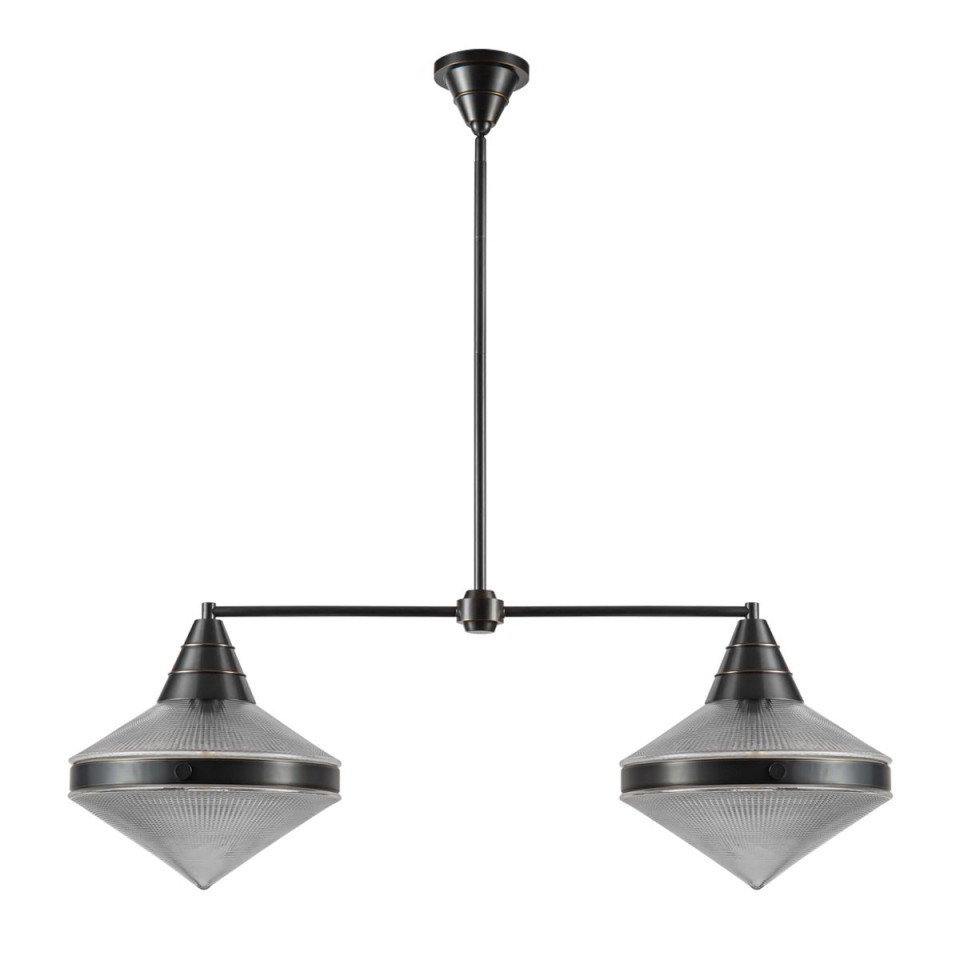 Willard 2-ljus linjär taklampa urban brons/klar 103.1 cm Alora Willard 2-ljus linjär taklampa urban brons/klar 103.1 cm