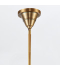 Willard 2-ljus linjär taklampa vintage mässing/klar 103.1 cm